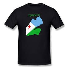 Джибути карта флаг Для мужчин классический короткий рукав футболка классная Графический R282 футболка Eur Размеры 2024 - купить недорого