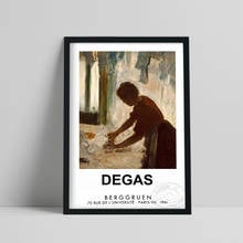 Edgar Degas Exhibition Museum Print, Degas A Woman Ironing 1873 Still Life Poster, Impressionism Wall Art, France Vintage Decor 2024 - buy cheap