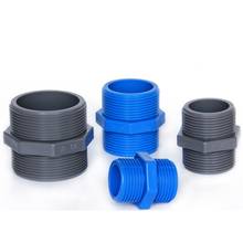 2Pcs 1/2" 3/4" 1" 1-1/4" 1-1/2" 2" Male Thread Hex Nipple Union PVC Pipe Fitting Coupler Adapter Water Connector 2024 - buy cheap