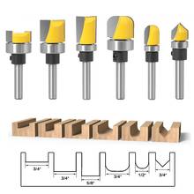 1/6Pcs Router Bit 6mm Shank Milling Woodworking Trimming Engraving Cutting Tool YG6 Alloy Wood Cutting Tool Router Bit 2024 - buy cheap