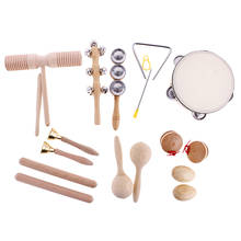 Conjunto de brinquedos para crianças, instrumento de percussão manual para aprendizado inicial, ovos, pandeiro, tamborim 2024 - compre barato
