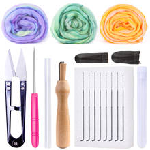 Imzay kit de ferramentas para feltro de lã, conjunto de agulha de feltro artesanal para faça você mesmo, acessórios para bordado em feltro com materiais de tecido 2024 - compre barato