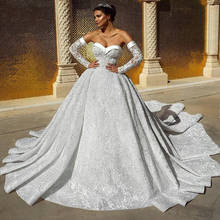 Vestido de novia Vintage con bordado de corazón, para ocasiones especiales, romántico, de princesa, vestido de novia 2024 - compra barato