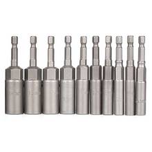 10Pc 1/4 Inch Wrench Hex Bit Socket Set Deep Long 1/2 Inch Impact Drill Socket Adapter Drill Bits 2024 - buy cheap