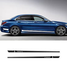 Edition 1 507 Style Car Body Side Stripes Skirt Sticker Decal For Mercedes Benz C Class W204 C63 coupe S204 AMG Car Accessories 2024 - buy cheap