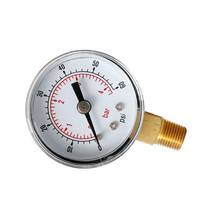 Pressure Gauge 40mm Dial 1/8" BSPT Vertical 15,30,60.100,160 200, 300 PSI & Bar  2024 - buy cheap