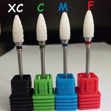 High quality 1PCS ceramic flame nail drill bits for electric nail manicure pedicure cutter machine tools,mix Grit 2024 - buy cheap