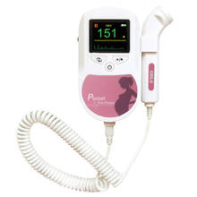 Monitor de ritmo cardíaco Prenatal, Doppler Fetal de bolsillo, Color, sonido de bebé, frecuencia cardíaca + Gel, forma de onda CONTEC 2024 - compra barato