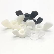 10 Uds. De tuercas de plástico M4, M5, M8, DIN315, aprietan a mano, nailon negro o blanco, PC PP, mariposa 2024 - compra barato