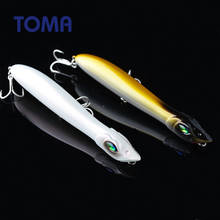 TOMA Topwater Popper Fishing Lure Wobbler 140mm 27g Hard Plastic Artificial Bait Crankbait Floating Popper For Bass Pike 2024 - buy cheap