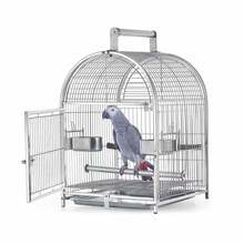 Jaula grande portátil de Metal para pájaros, pajarera de viaje de acero inoxidable 304, guacamayo, loro, accesorios para aves Oiseaux EF50NL 2024 - compra barato