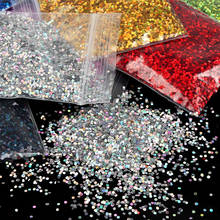10g Shiny Holographic Glitter For Nail Gold Silver Sparkly 1mm Sequin Chrome Pigment Flakes Polish Manicure Nail Art Decorations 2022 - buy cheap