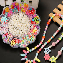 Children's Educational Beaded Toy DIY Handmade with Accessory Set Creative Girl Jewelry Making Toys Kids Gift 2024 - buy cheap