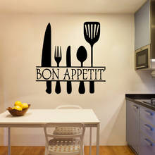 Large bon appetit Wall Decals Mural Art Poster For Kids Rooms Wall Decoration Murals naklejki na sciane 2024 - buy cheap