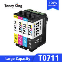 T0715 Multipack Ink Cartridges For Epson T0711 T0712 T0713 T0714 4 Color Easy to use water Resistance Full Ink Cartridge 2024 - buy cheap