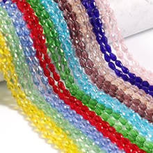 Multicolor Glass Beads Faceted Briolette Austria Crystal Teardrop Loose Beads for Jewelry Making Diy Bracelet 8x12mm 56pcs 2024 - buy cheap