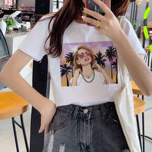 Lana Del Rey clothes tshirt female japanese aesthetic white t shirt plus size ulzzang tshirt ulzzang 2024 - buy cheap