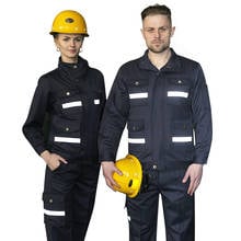 Oi vis segurança reflexivo trabalho vestuário unisex estação de gás ferroviária uniformes respirável durável chama retardador à prova de fogo coverall 2024 - compre barato