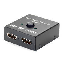 HDMI Switcher 2to1 o HDMI Splitter 1to2 HDMI bi-direction switcher splitter selector con HDCP Passat 3D 1080p 4KX2K 2024 - compra barato