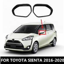 2pcs Car Side Rearview Mirror Rain Eyebrow Cover Trim Cup Shell Frame FOR TOYOTA SIENTA 2016 2017 2018 2019 2020 Accessories 2024 - buy cheap