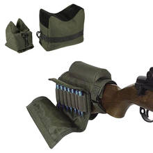 Тактические принадлежности для охотничьего пистолета, ненаполненный мешок с песком, снайперская винтовка, пистолет, поддерживающая сумка + сумка для отдыха для щек с сумкой для журналов 2024 - купить недорого