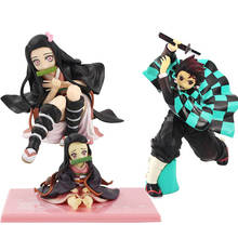 Demon Slayer Kimetsu no Yaiba Kamado Nezuko Kamado Tanjirou PVC Action Figure Collectible Model Toys Dolls 2024 - buy cheap