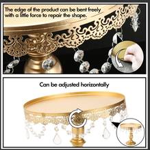 6pcs/set Gold White Metal Grand Baker Cake Stand Set Wedding Cake Tools Fondant Cake Display Kit For Party bakeware Accessory 2024 - buy cheap