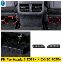 Guarnição para saída de ar condicionado de carro, capa de plástico, aquecedor ac, sob o assento, para mazda 3 2005-2011/impulsionador 2019 2021 2024 - compre barato