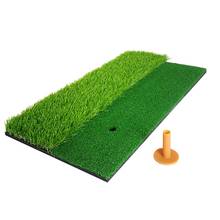 2-in-1 Golf Hitting Practice Training Mat Artificial Lawn Grass Pad with Tee percet Design Durable Golf Practice Mat 2024 - buy cheap