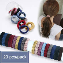 20 Pcs/pack Bulk Elastic Hair Bands Korean Scrunchie Women Clips Hoop for Hair Accessories Lovely Girls Headwear Ponytail Holder 2024 - buy cheap