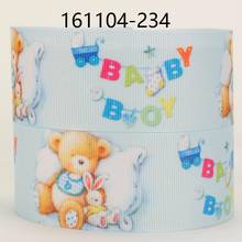 NEW 10yards1/2"38mm baby boy bear ribbon printed grosgrain ribbon free shipping 2024 - buy cheap