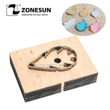 ZONESUN leather earring cutting die leaf shape paper art leather decoration tool for die cutting machine DIY handicraft cutter 2024 - buy cheap