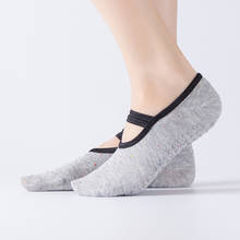 Women Yoga Socks Silicone Non Slip Pilates Socks Breathable Fitness Ballet Dance Cotton Sports Socks Slippers 2024 - buy cheap