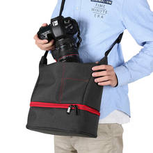 Водонепроницаемая сумка для камеры чехол для Nikon D5600 D90 D5300 D3400 D3300 D7200 Canon 750D 200D 1100D 5D Mark III 7D 6D 5DS Наплечная Сумка 2024 - купить недорого