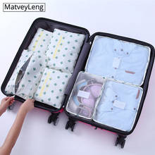 6pcs packing cubes Travel Organizer Bag Clothes Pouch Portable  Luggage Suitcase Chic Bags Unisex Use Travel Accessories 2024 - buy cheap