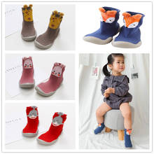 Baby Knitted Floor Socks Shoes Foot Socks Animal Style Infant Anti-slip Indoor Socks Newborn Non-slip Fox Tiger Thickening Shoes 2024 - buy cheap