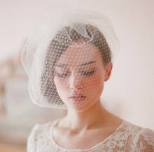 Véu de noiva branco marfim preto, véu de noiva com passarinho, lenço, casamento, estilo passatempo, com pente welbne 2024 - compre barato