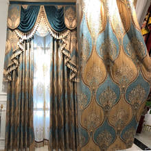Custom Curtains for Living Room Bedroom European Chenille Hollow Embroidered Curtain Shade Cloth  Left and Right Biparting Open 2024 - buy cheap