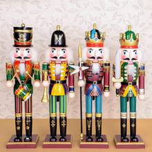 s 30cm Nutcracker puppet soldiers, wood puppets doll toy, hand-painted walnut soldiers Kings,4pcs/lot D321 2024 - buy cheap