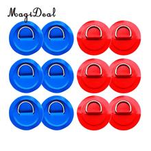 12Pcs 8cm 316 Stainless Steel D Ring Pad/Patch for PVC Inflatable Boat Raft Dinghy Canoe Kayak Surfboard Accessories Red+Blue 2024 - buy cheap