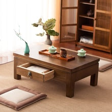 Японская антикварная мебель, чайный столик, деревянный шкаф для хранения, один ящик, древесина павловнии, азиатская традиционная мебель для гостиной 2024 - купить недорого
