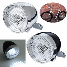 Vintage 3LED Bicycle Bike Headlight Retro Front Fog Light Head Lamp With Bracket Bicycle Accessories 2024 - buy cheap