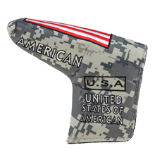 Premium USA American National Flag Golf Blade Putter Head Cover,Camouflage Headcover Protector Bag With Magnetic Closure 2024 - buy cheap