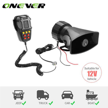 Car Alarm Speaker Holder Tone Sound Car Emergency Car 7 Siren Sounds Horn Mic PA Speaker System Amplifier Hooter 2024 - buy cheap