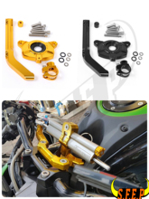 Заслонка рулевого механизма CNC, комплект регулируемого кронштейна стабилизатора для Kawasaki Z1000 2014-2015-2016 2024 - купить недорого