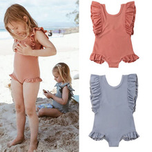 Focusnorm New Infant Toddler Kids Baby Girls BIkini Swimwear Swimsuit Bathing Suit Summer Romper 2024 - buy cheap