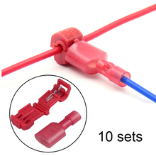 NEW Red 0.3mm-1mm Red Wire terminals T Type quick Splice Crimp Terminal Cable wiring connector cable, Wire connector 2024 - buy cheap