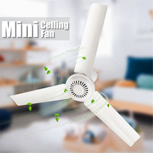 12V 6W 3 Leaves Silent Mini Ceiling Fan With Switch for Household Dormitory Student Summer Sleep Anti-mosquito Energy Saving 2024 - buy cheap