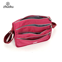 Zhuoku Brand Design Women Bag Women Messenger Bags Small Shoulder Bags Kiple Style Purses And Handbag Multi-layer Zipper 2024 - buy cheap