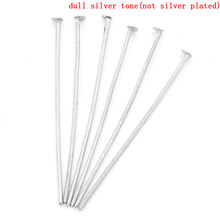 Lovely Head Pins Silver Color 41mm long,0.7mm(21 gauge),500PCs (B23917) 2024 - buy cheap